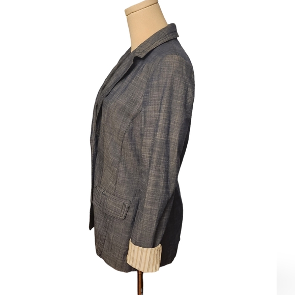 Trina Turk Denim Blazer - Size 4 - Picture 13 of 15